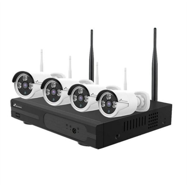 DOTMALL Videoüberwachungskamera Nivian NV-KIT830W-4CAM IP-Überwachungskamera