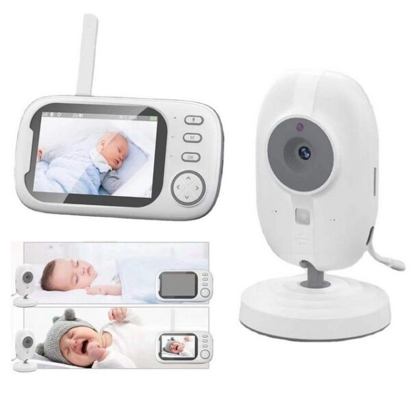 DTC GmbH Überwachungskamera HD-Babyphone, 3,5-Zoll-LCD-Farbbildschirm Bildschirm (Intelligentes Pflegegerät, Infrarot-Nachtsichtfunktion)