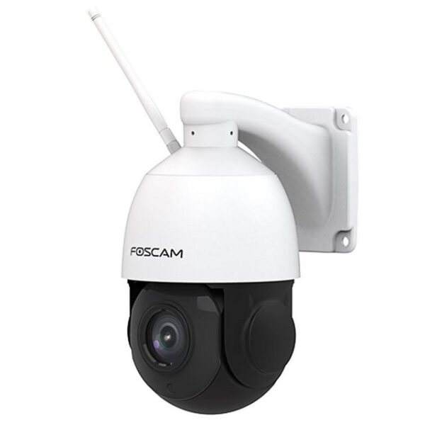 Foscam Überwachungskamera SD2X 1080P Dual-Band WLAN PTZ Dome (Außenbereich, Innenbereich, 18-facher optischer Zoom, 360°-Blickwinkel, Personenerkennung, 2-Wege-Audio, inkl. 64 GB Mikro-SD Karte)