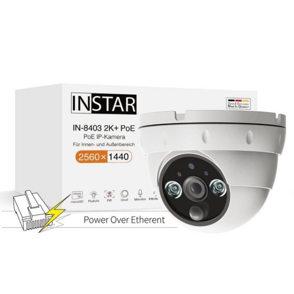 INSTAR IN-8403 2K+ PoE IP-Überwachungskamera (WLAN (Wi-Fi), LAN)