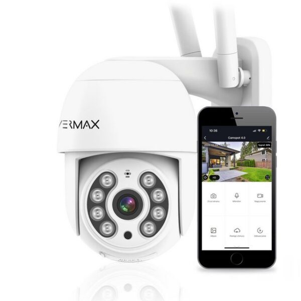 Overmax Überwachungskamera Camspot 4.0 PTZ (innerbereich, Externer Bereich, Full HD/360Grad/Auto-Focus)