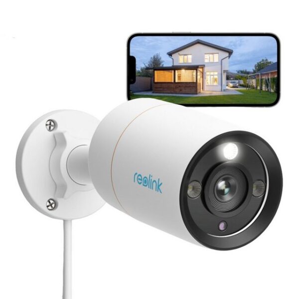 Reolink Überwachungskamera 12MP Ultra HD PoE (Innenbereich, Außenbereich, Personen-/Autoerkennung, 2-Wege-Audio, Farb-Nachtsicht, Spotlight)