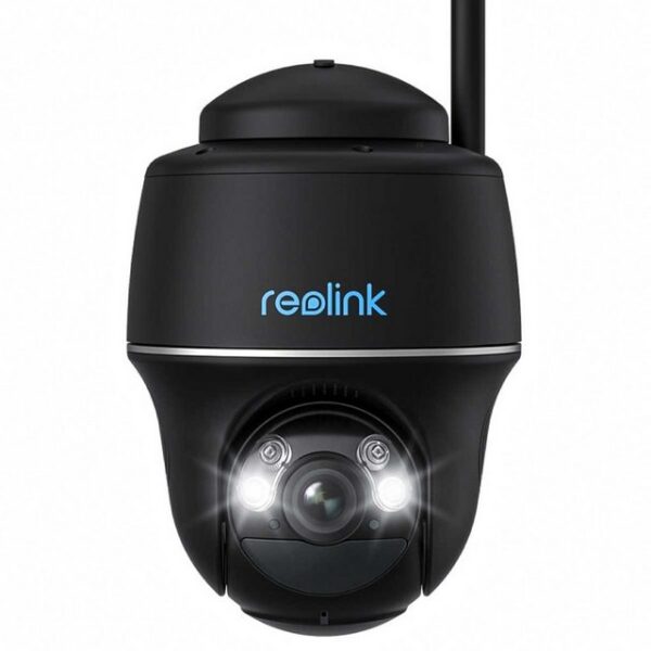 Reolink Überwachungskamera Argus Series B430 akkubetriebene, kabellose 5 MP Dualband WLAN (Innenbereich, Außenbereich, mit Schwenk- und Neigefunktion, Personen- und Fahrzeugerkennung)