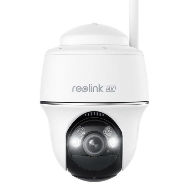 Reolink Überwachungskamera Argus Series B440 kabellose, akkubetriebene, 8 MP Dualband-WLAN (mit Schwenk- und Neigefunktion, Scheinwerfern und Sirene)