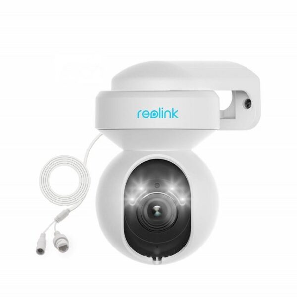 Reolink Überwachungskamera E1 Outdoor 5MP PTZ 2.4/5G WLAN IP (Außenbereich, 1-tlg., Personen- & Autoerkennung, Farbige Nachtsicht, Auto-Tracking, Zoom)