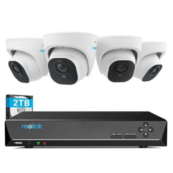 Reolink Überwachungskamera RLK8-820D4-A 4K PoE (Set, 8 Kanal,24/7Aufnahme)