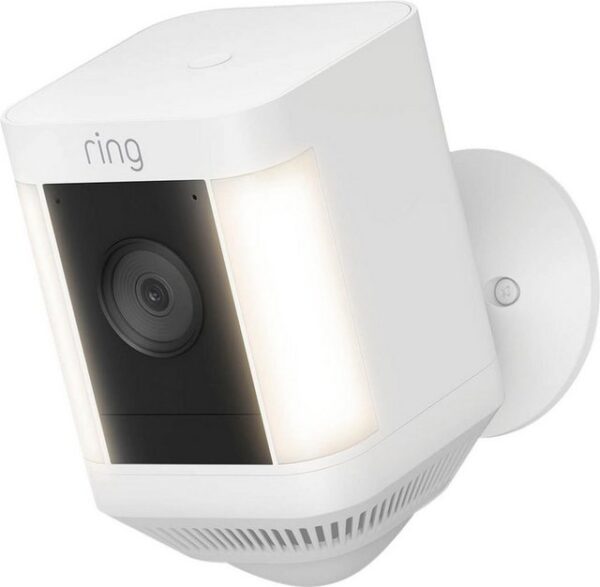 Ring Überwachungskamera Spotlight Cam Plus, Battery - White (Außenbereich)