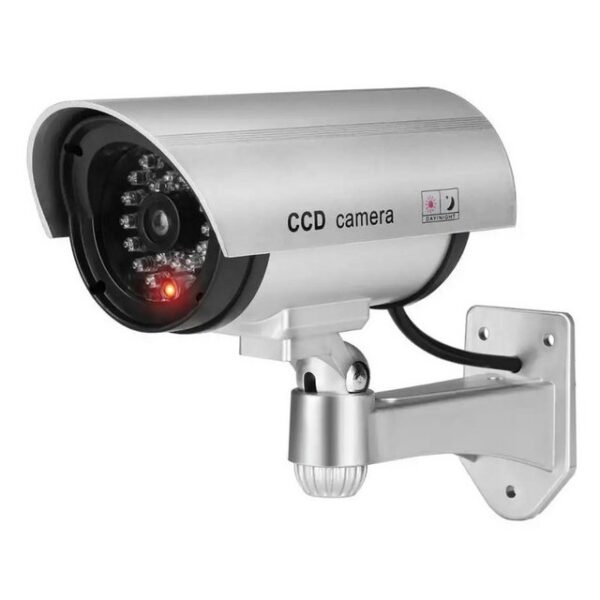 TronicXL Überwachungskamera Attrappe Dummy Cam Kameraattrappe mit blinkender LED CCTV Außen Outdoor Wand (1-tlg., Kamera attrappe blinkt Innen und Außenbereich)