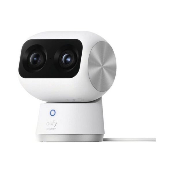 eufy Indoor Kamera Eufy IndoorCam S350 Überwachungskamera mit 360°-Bl (360°-Blickwinkel dank Dual-Linse)