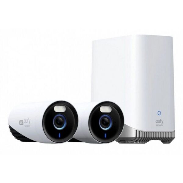 eufy Überwachungskamera Eufy 4K Wireless NVR Cam 2+1 Überwachungskamera (Innen- und Außenbereich, 24/7 Aufzeichnung durch konstante Stromversorgung, 24/7 Aufzeichnung durch konstante Stromversorgung)