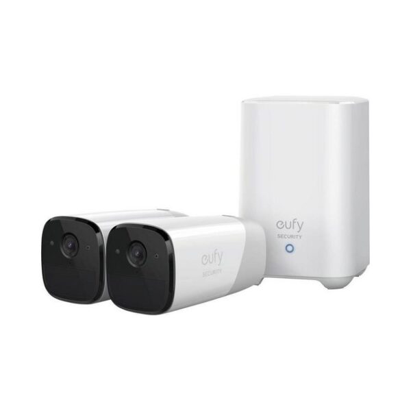 eufy Überwachungskamera Eufy eufyCam 2 Pro Kit 2*1 Überwachungssystem. (Outdoor, 2 Kameras für Outdoor-Einsatz, Nachtsichtmodus für klare Bilder)