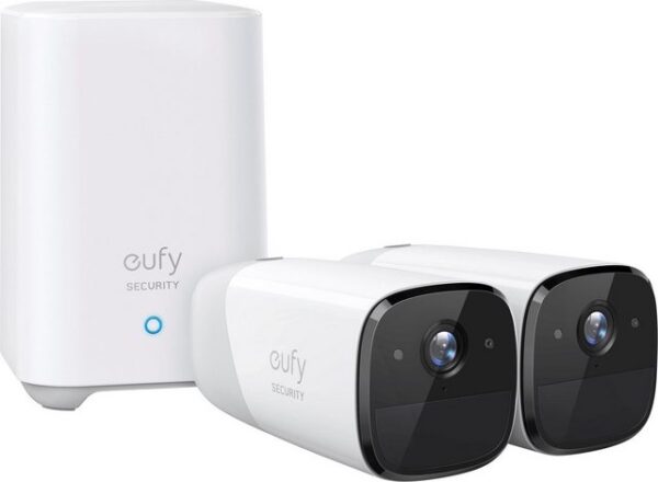 eufy Überwachungskamera Security by ANKER eufyCam 2 Pro Doppelset (Außenbereich, Innenbereich, Packung, 2-tlg)