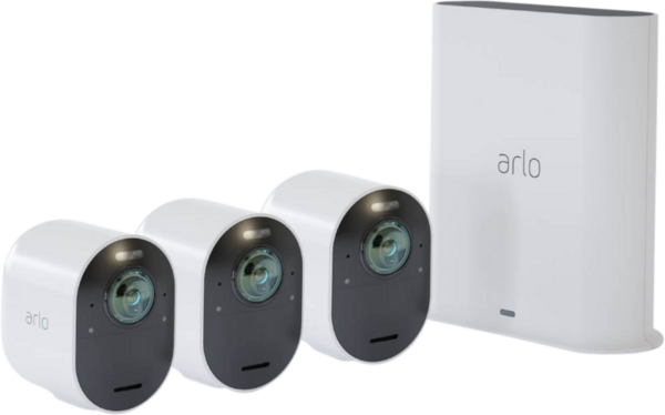 Arlo Ultra 2 Überwachungskamera 4K Weiß 3er-Pack