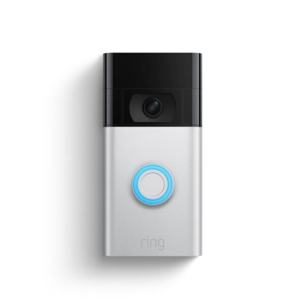 Ring Überwachungskamera Video Doorbell (2. Gen), Nickel matt Türklingel mit Kamera