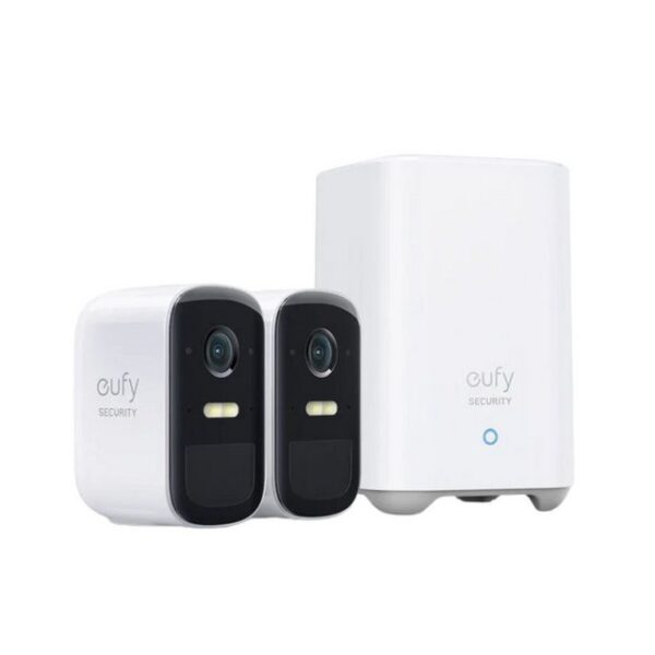 eufy Security eufyCam 2C Pro Kabellose Überwachungskamera 2K Nachtsicht 2 Cam-Set Smart-Home Starter-Set