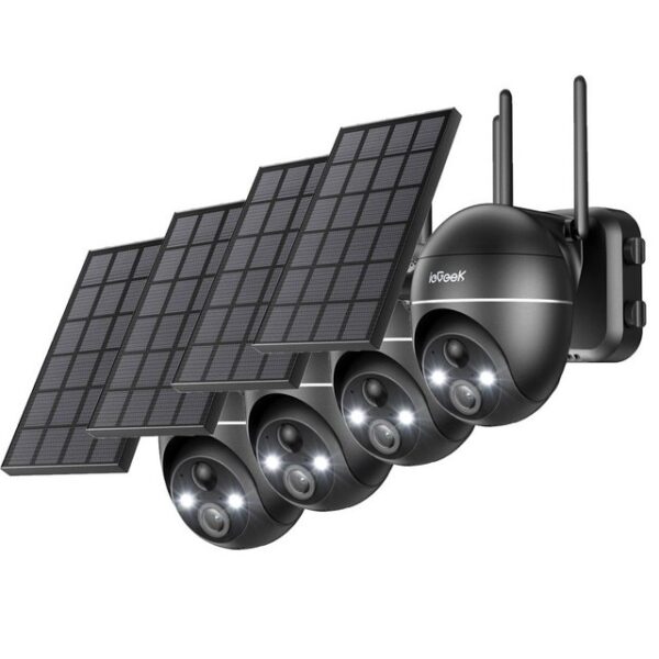 ieGeek Überwachungskamera 5MP überwachungskamera aussen 360° WLAN Überwachungskamera (Aussen, Außenbereich, außen, Outdoor Kabellose Aussenkamera mit 30M Farbige Nachtsicht, PIR-Bewegungsmelder 2-Wege-Audio 4DBi WLAN-Antenne,Alexa Kamera, Multigerät online Teilen Sie jederzeit und überall)