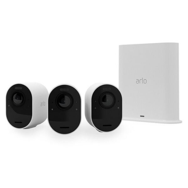 ARLO Überwachungskamera Ultra 2 4K 3er Set VMS5340-200EUS Kabellos WLAN 4K